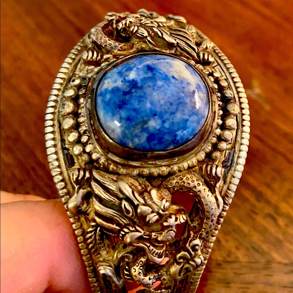 Silver cuff bracelet